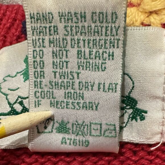 Vintage Quacker Factory Christmas Sweater Angels Cardigan Sz 1X Red Embroidered - Picture 10 of 10